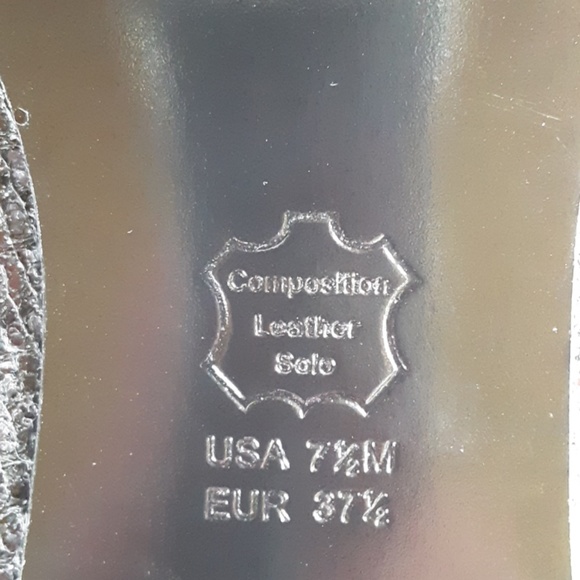 Touch of Nina black sparkley peep toe heels - Picture 7 of 7